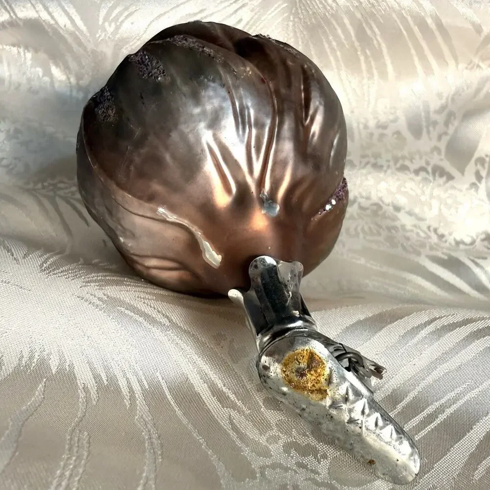 ARTICHOKE OLD WORLD CHRISTMAS BLOWN GLASS CLIP ON Tree Fruit Veggie ORNAMENT